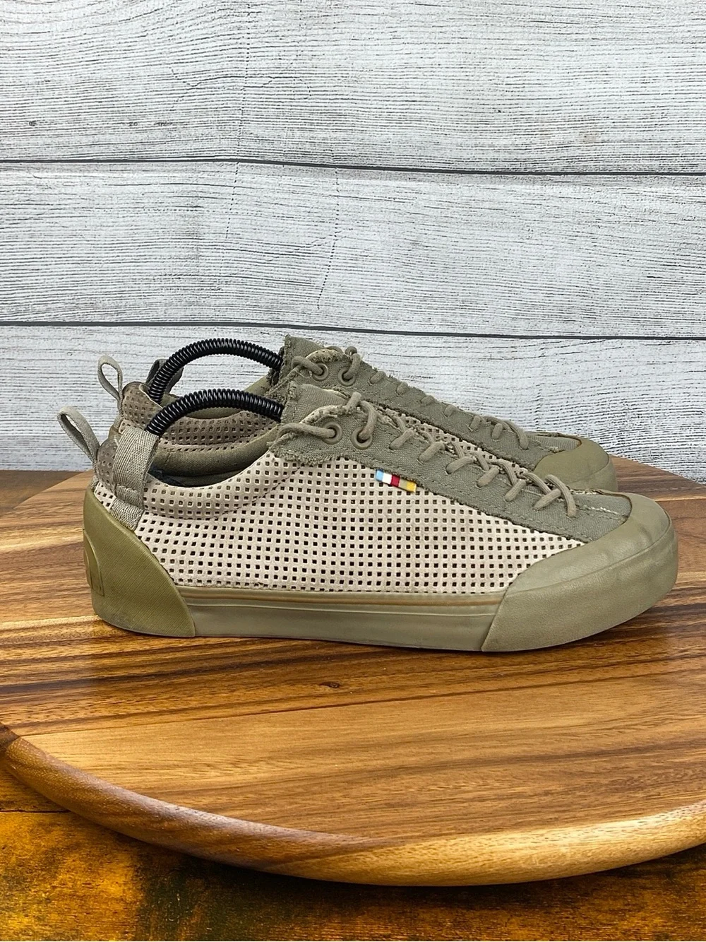 The North Face Clyffe Trainers Olive Green Khaki Mesh Shoe Mens Sneaker Size 8.5